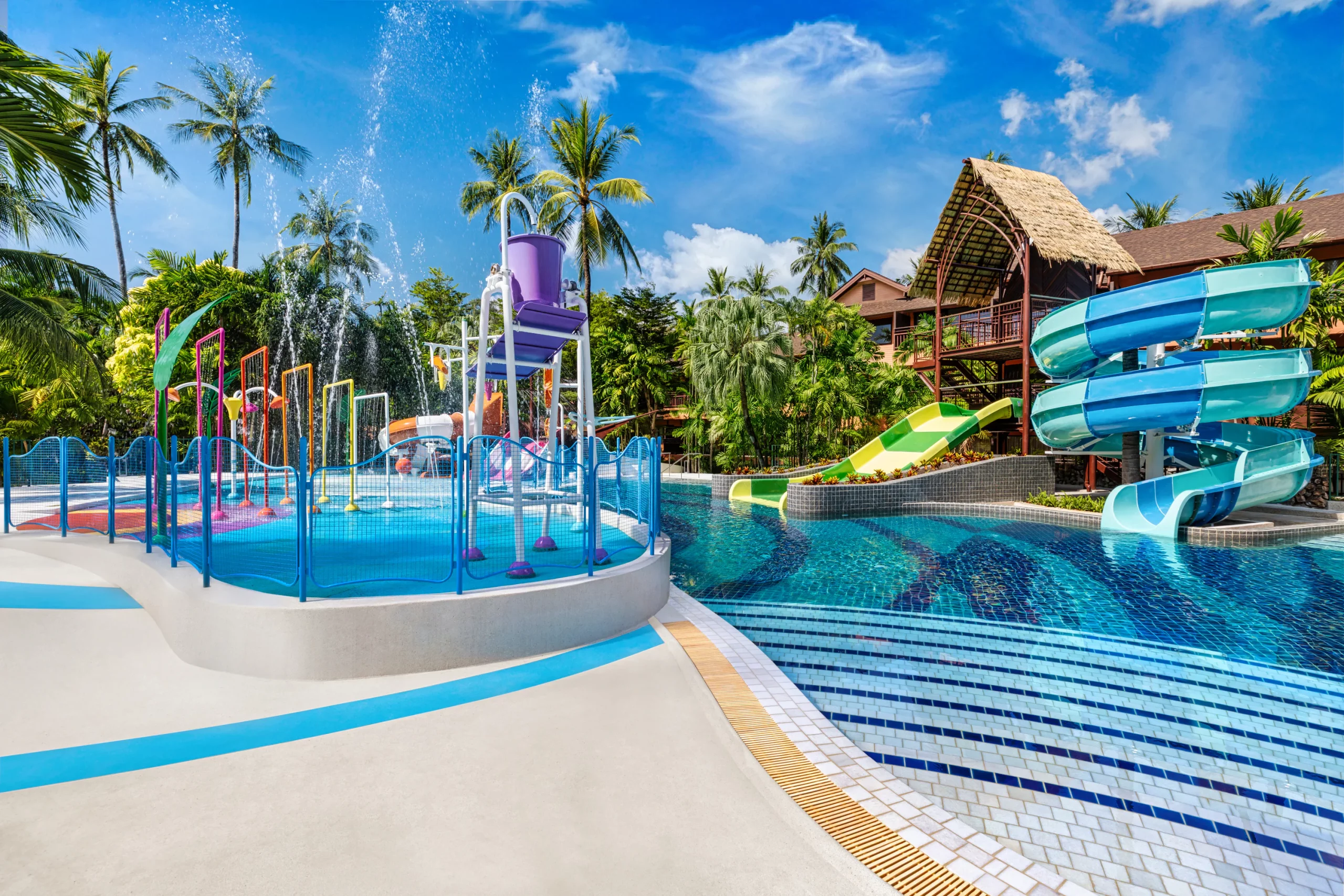 water slide at the Fun Pool