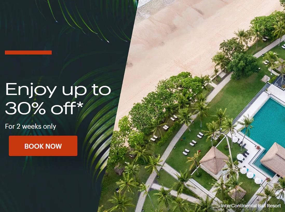 IHG Asia Pacific hotel discount promotion