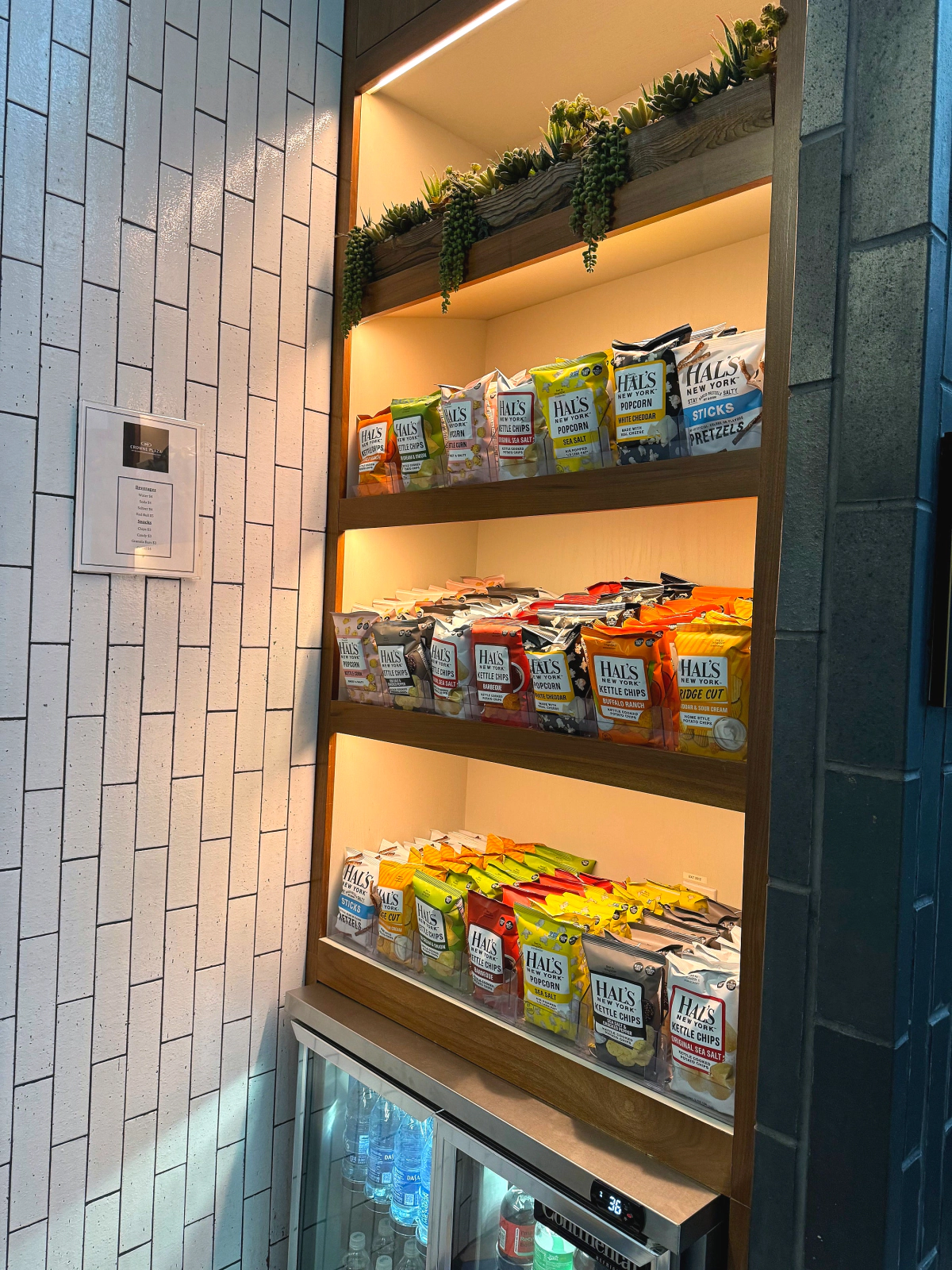 Check-in experience and lobby convenience store