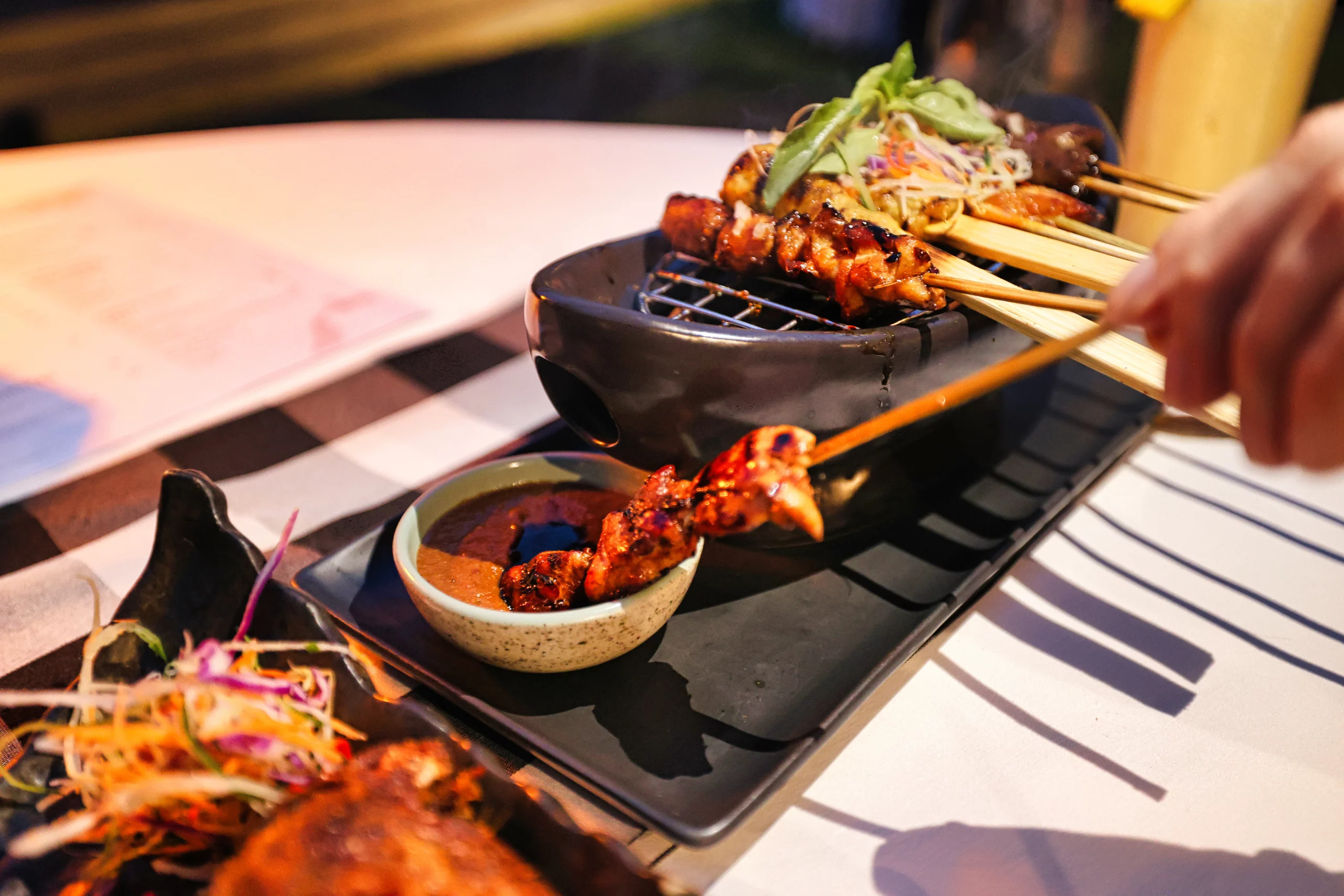 Balinese sate platter at Mayasari