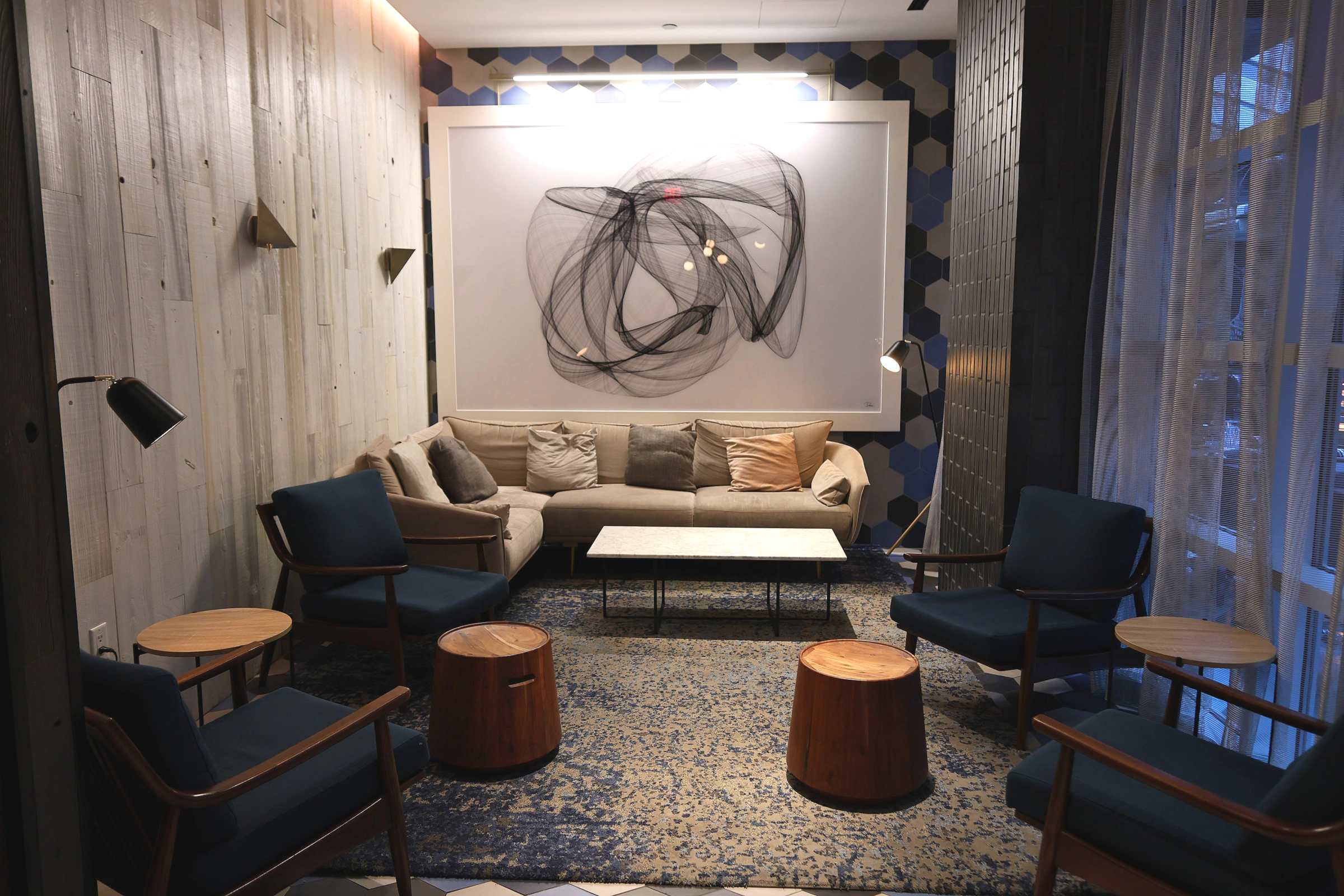 Shared lounge and business space