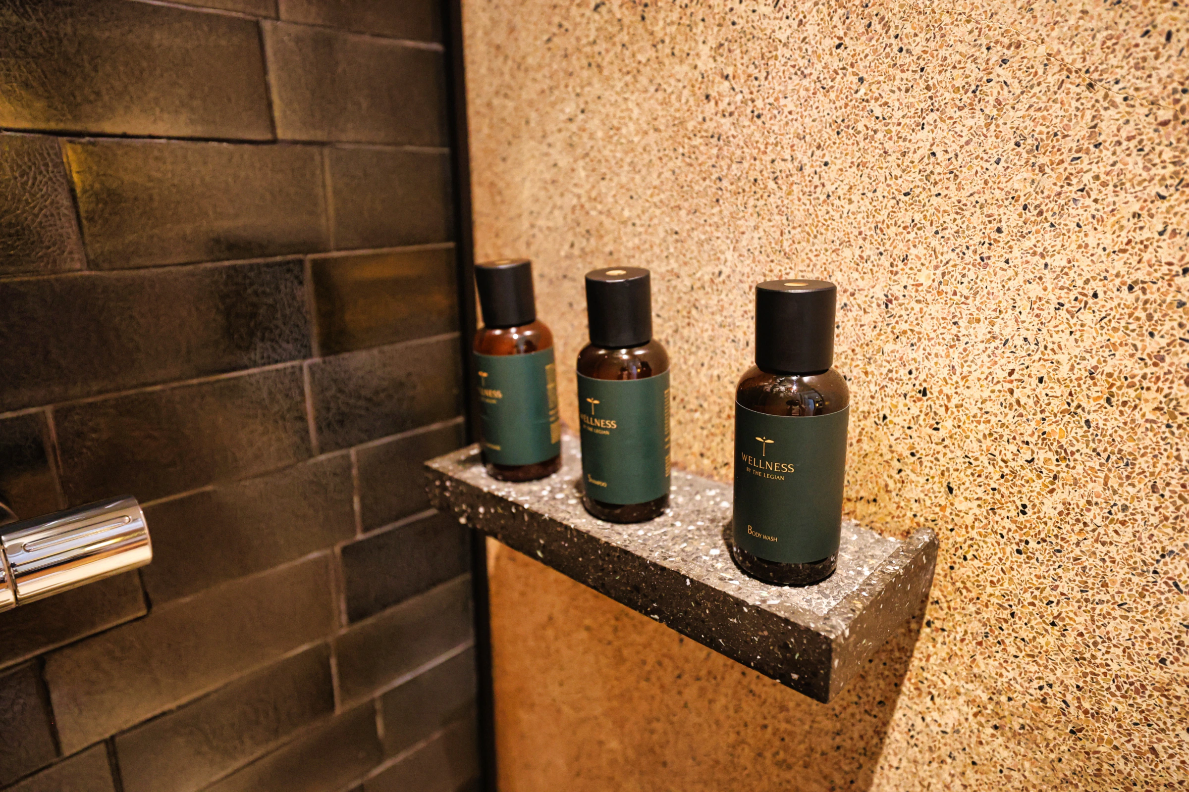 Well-stocked luxury bathroom amenities