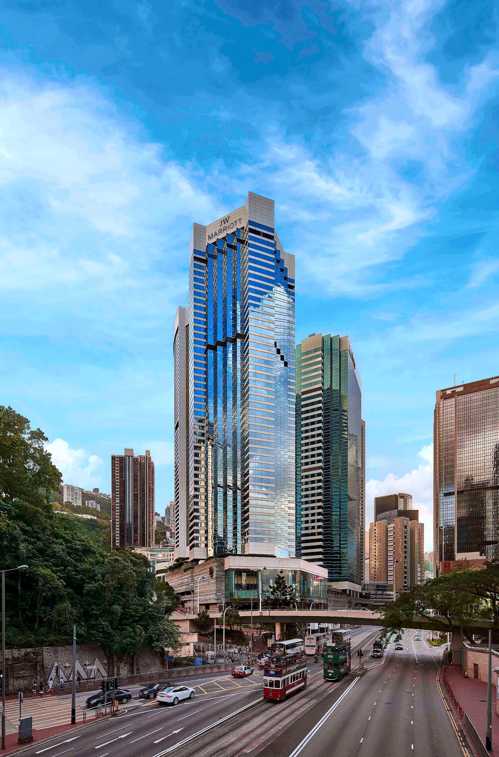 Pacific Place entrance connected to JW Marriott Hotel