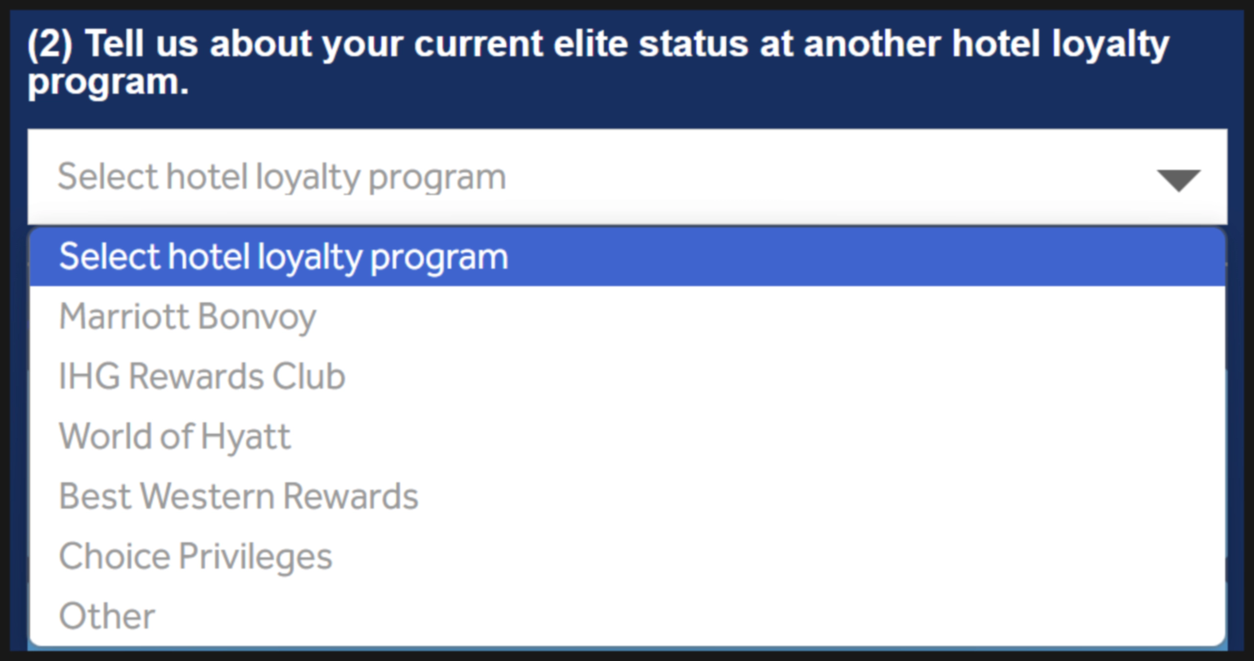 Logos of major hotel loyalty programs eligible for Hilton Status Match (Marriott, IHG, Hyatt, etc.)