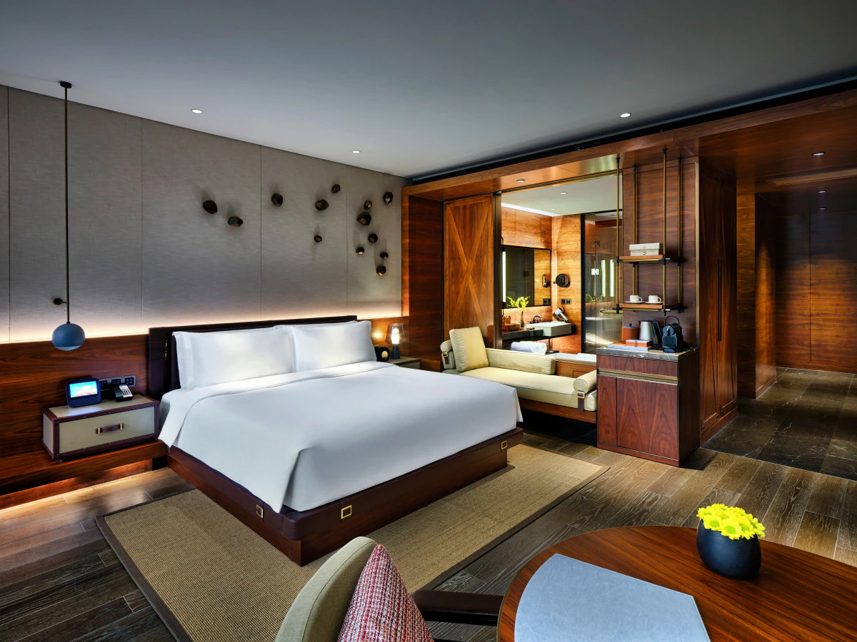 Room interior at InterContinental Shanghai Wonderland