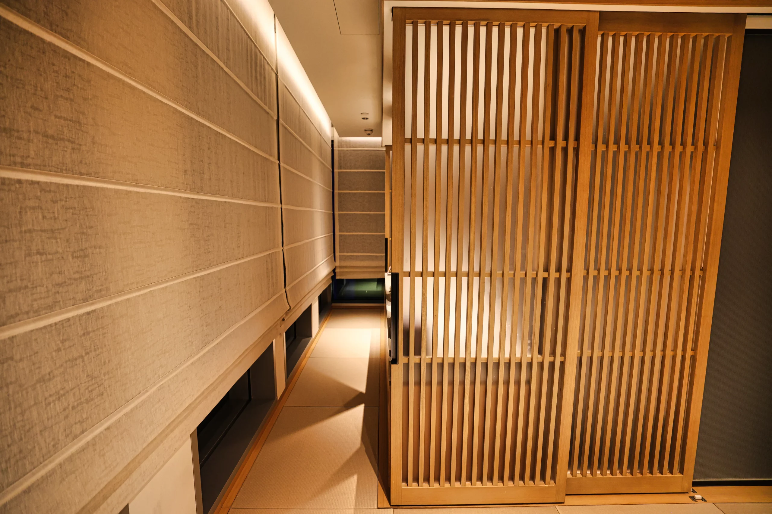 Japanese-style tatami room at AKI Hong Kong
