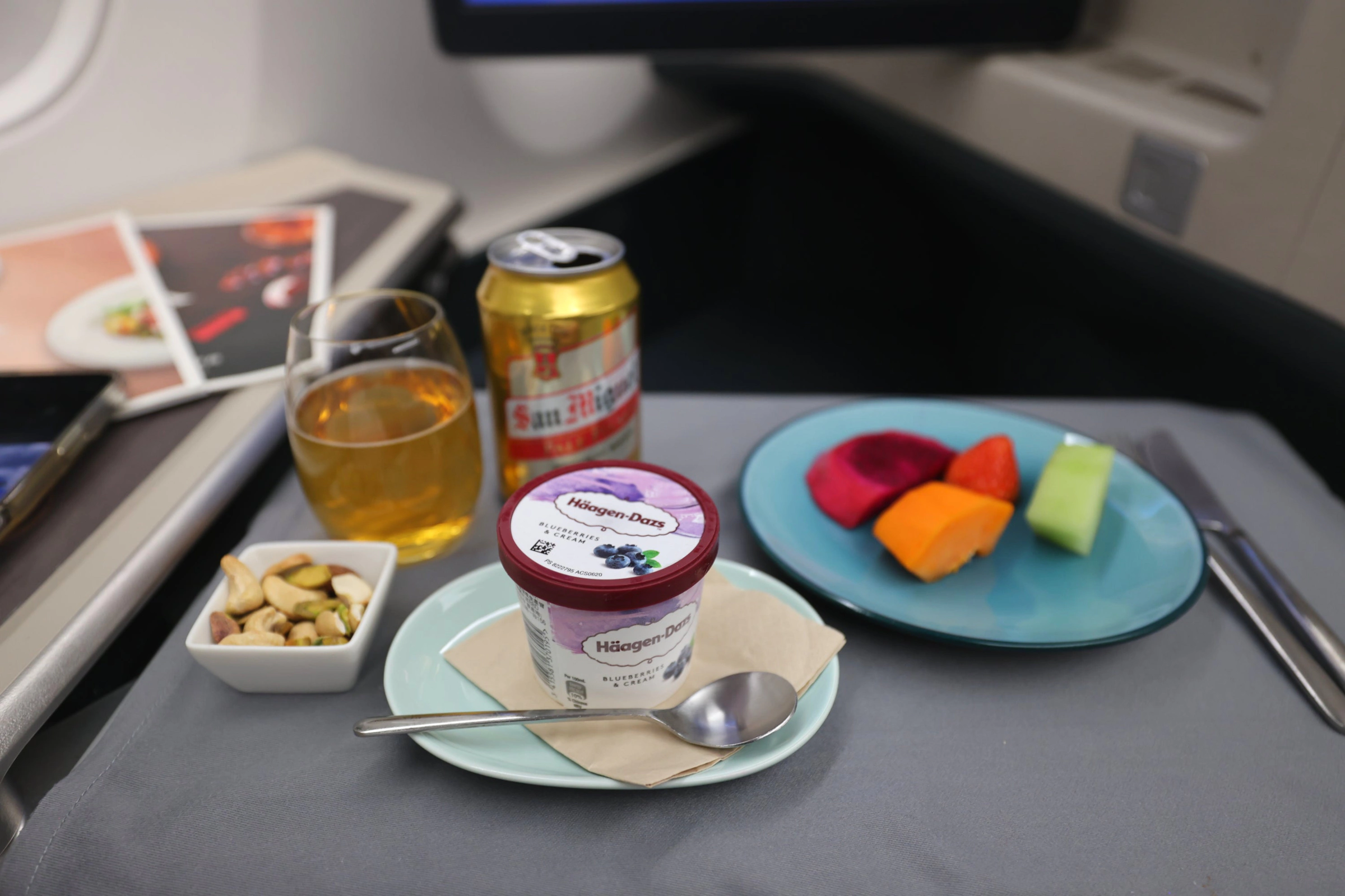Cathay Pacific Business Class Meal