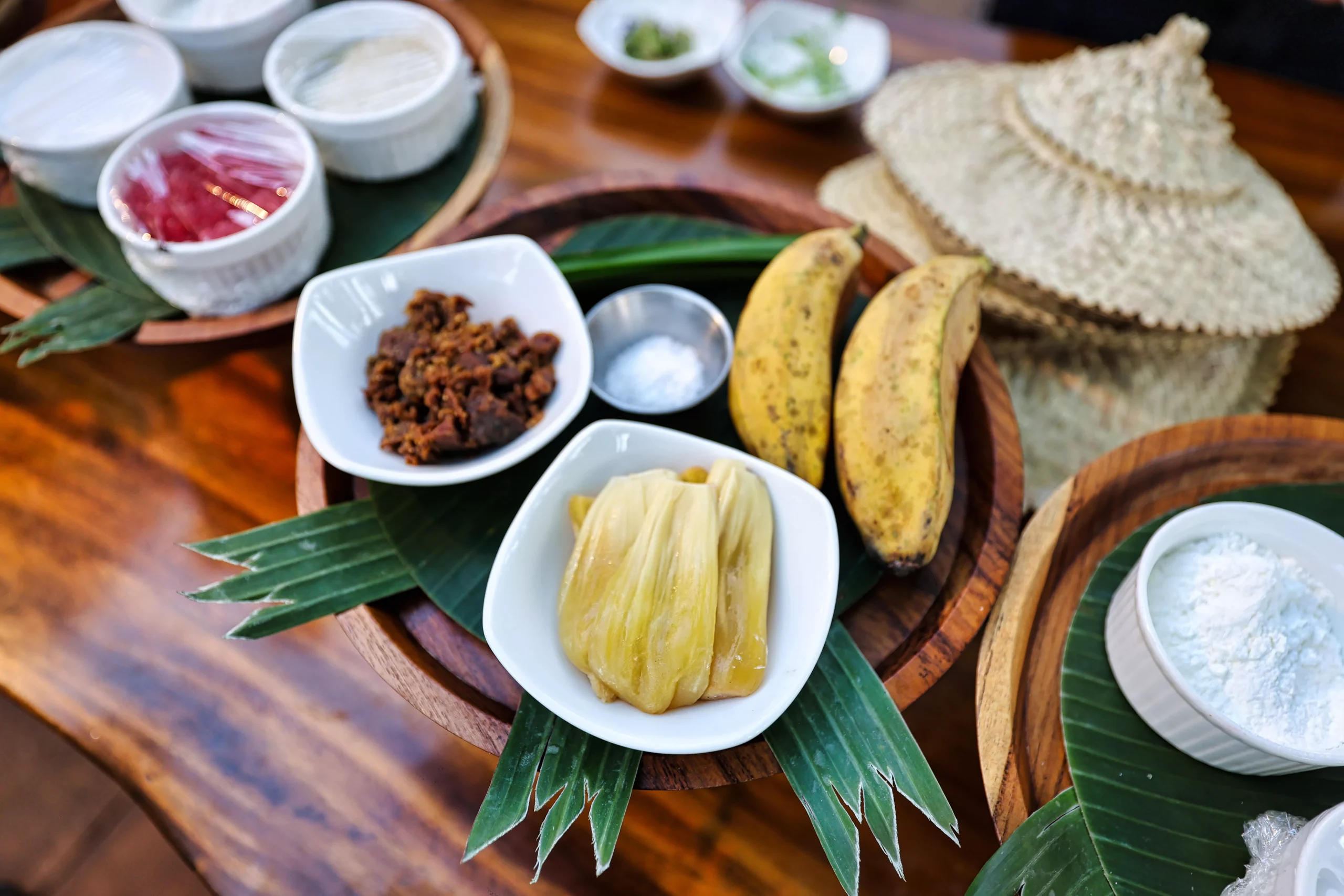 Making and tasting Kolak Pisang dessert