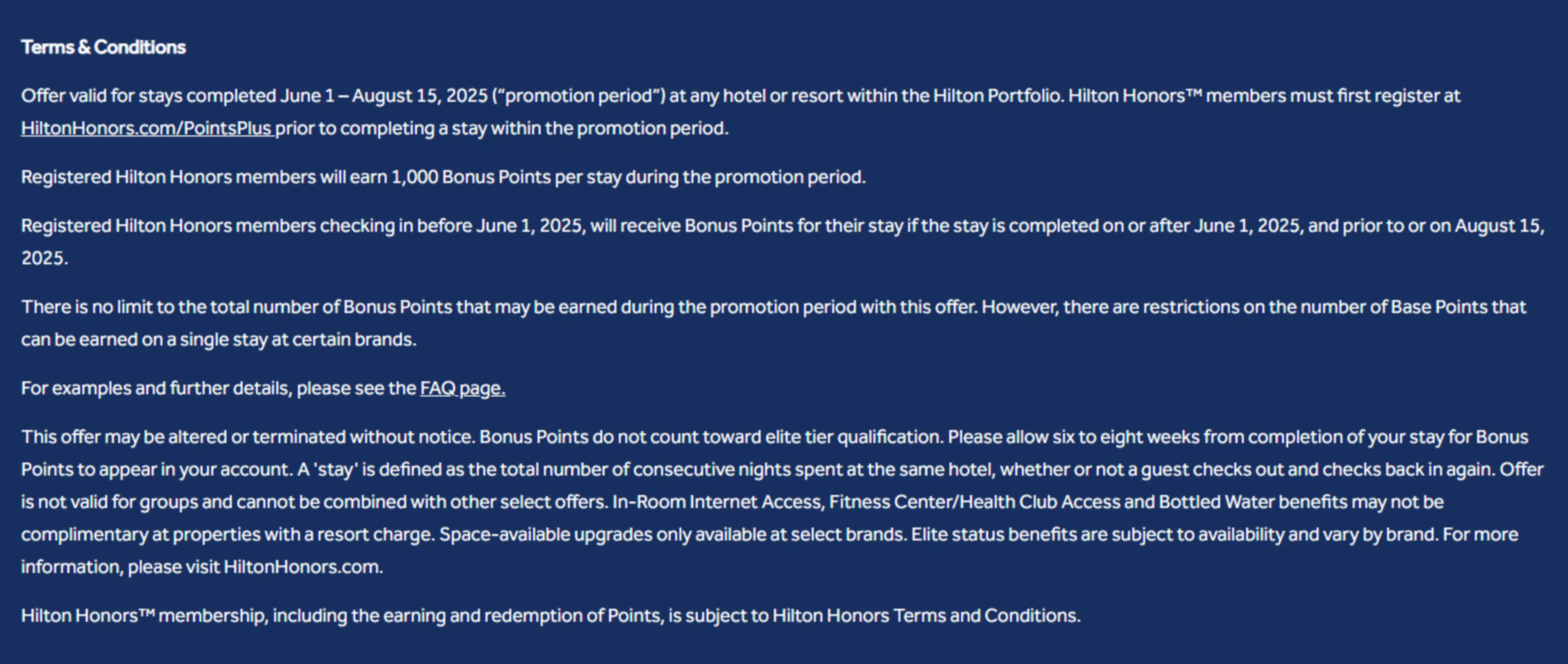 Important notes and precautions section