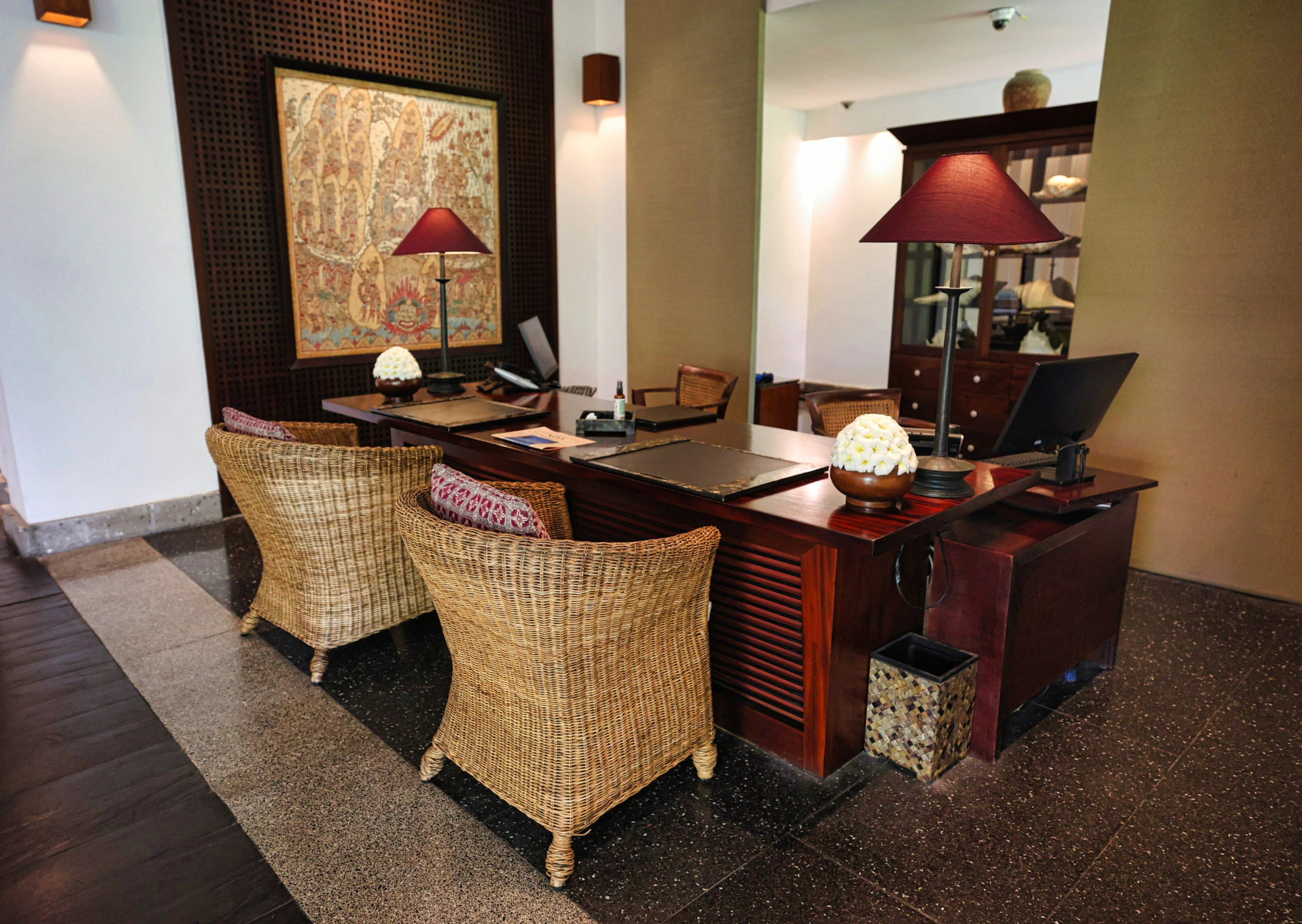 Personalized hotel check-in experience with seating