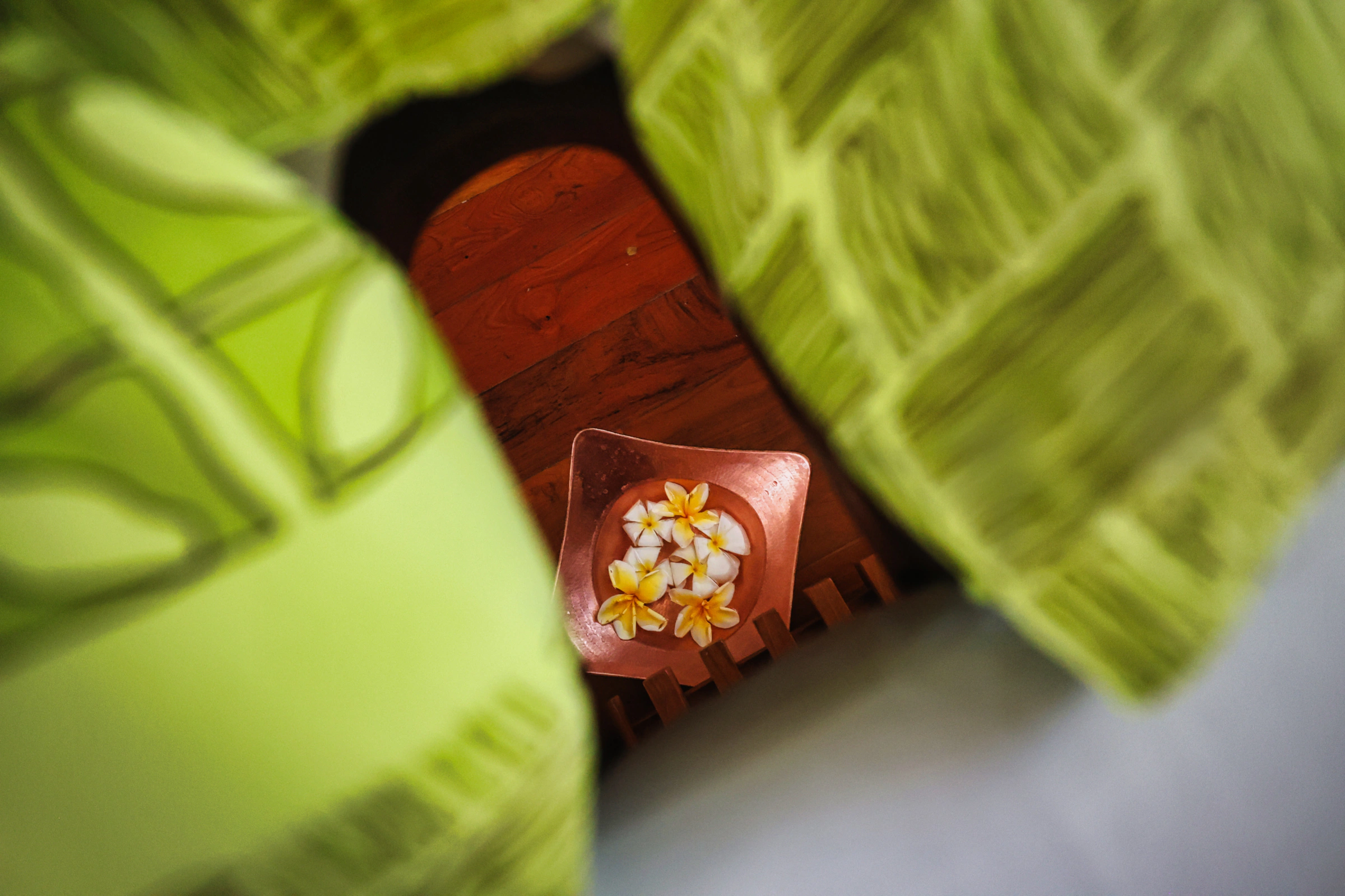 Beginning the 'Holiday Detox' spa journey with thoughtful details
