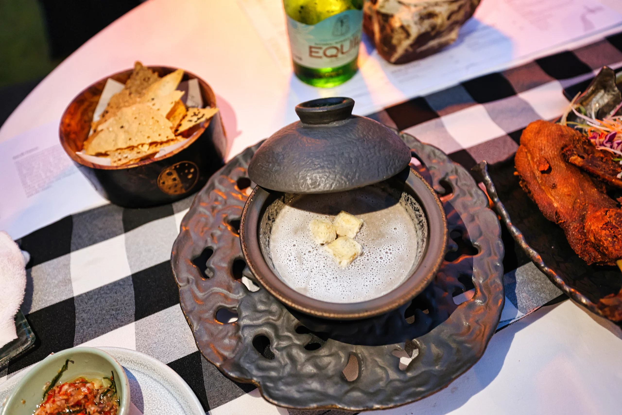 Truffle mushroom soup at Maya Ubud