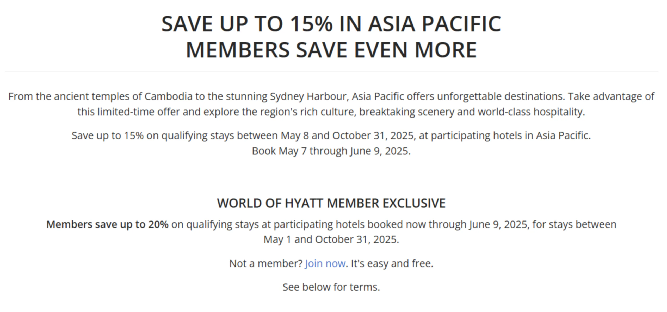 Promotion details