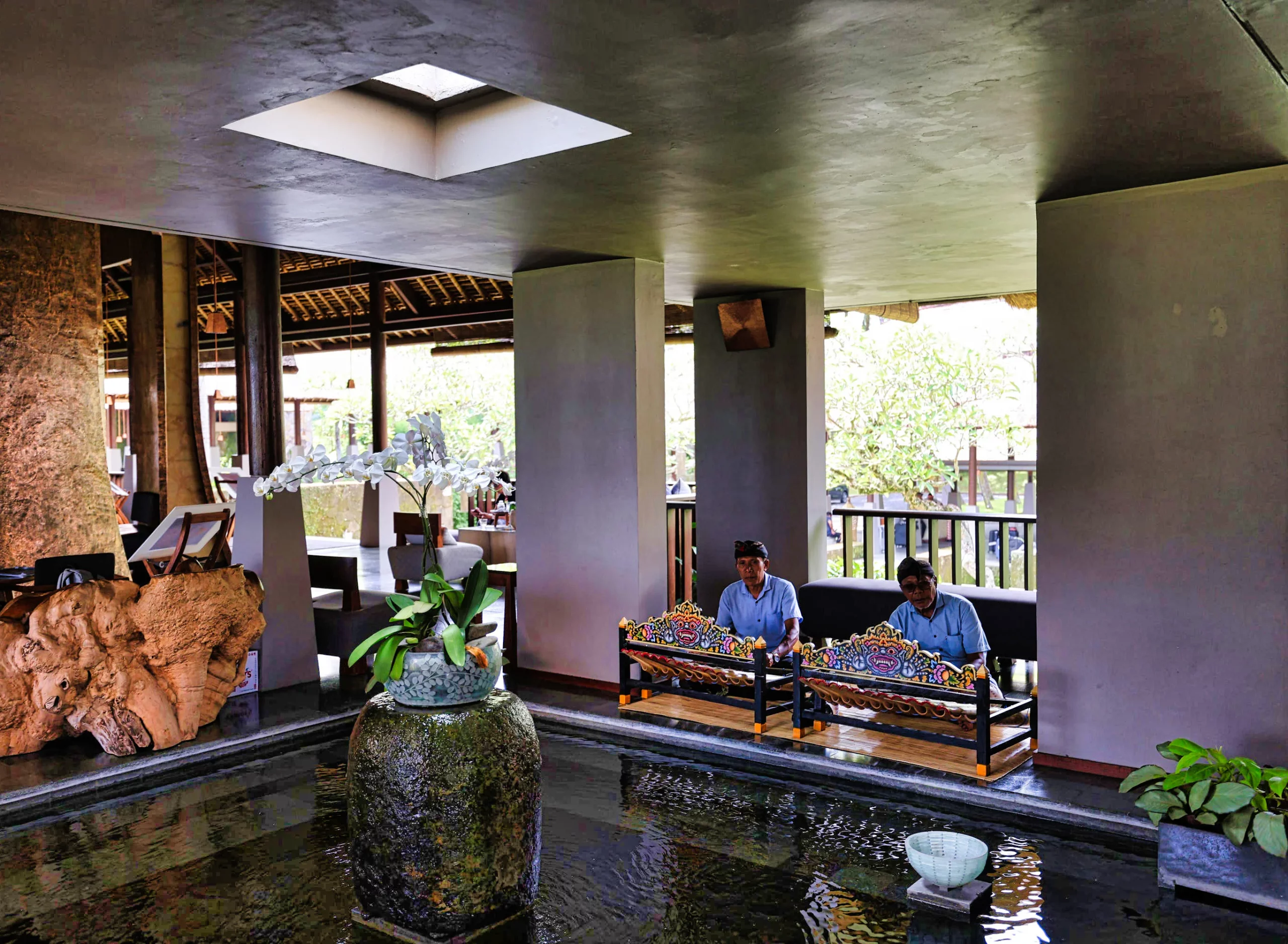 Lobby atmosphere at Maya Ubud Resort
