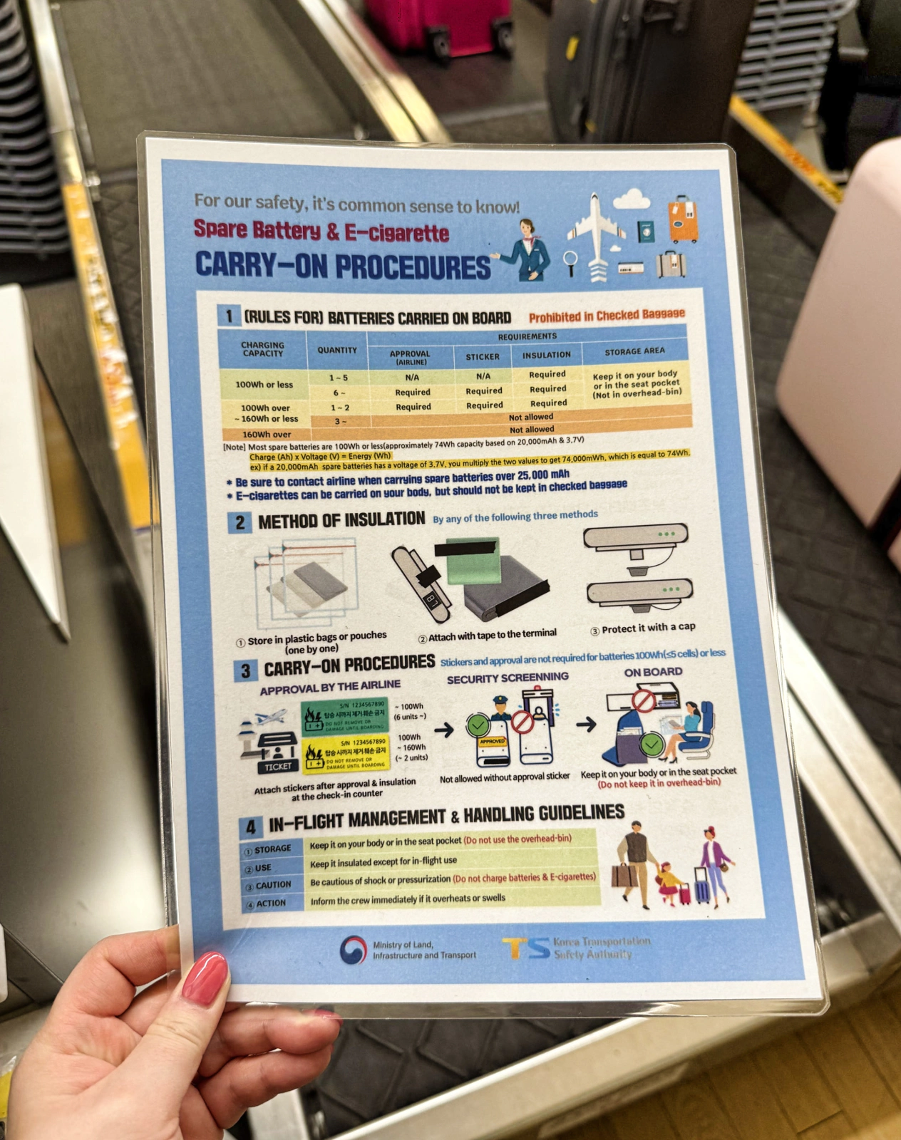 Power bank prepared for airport security