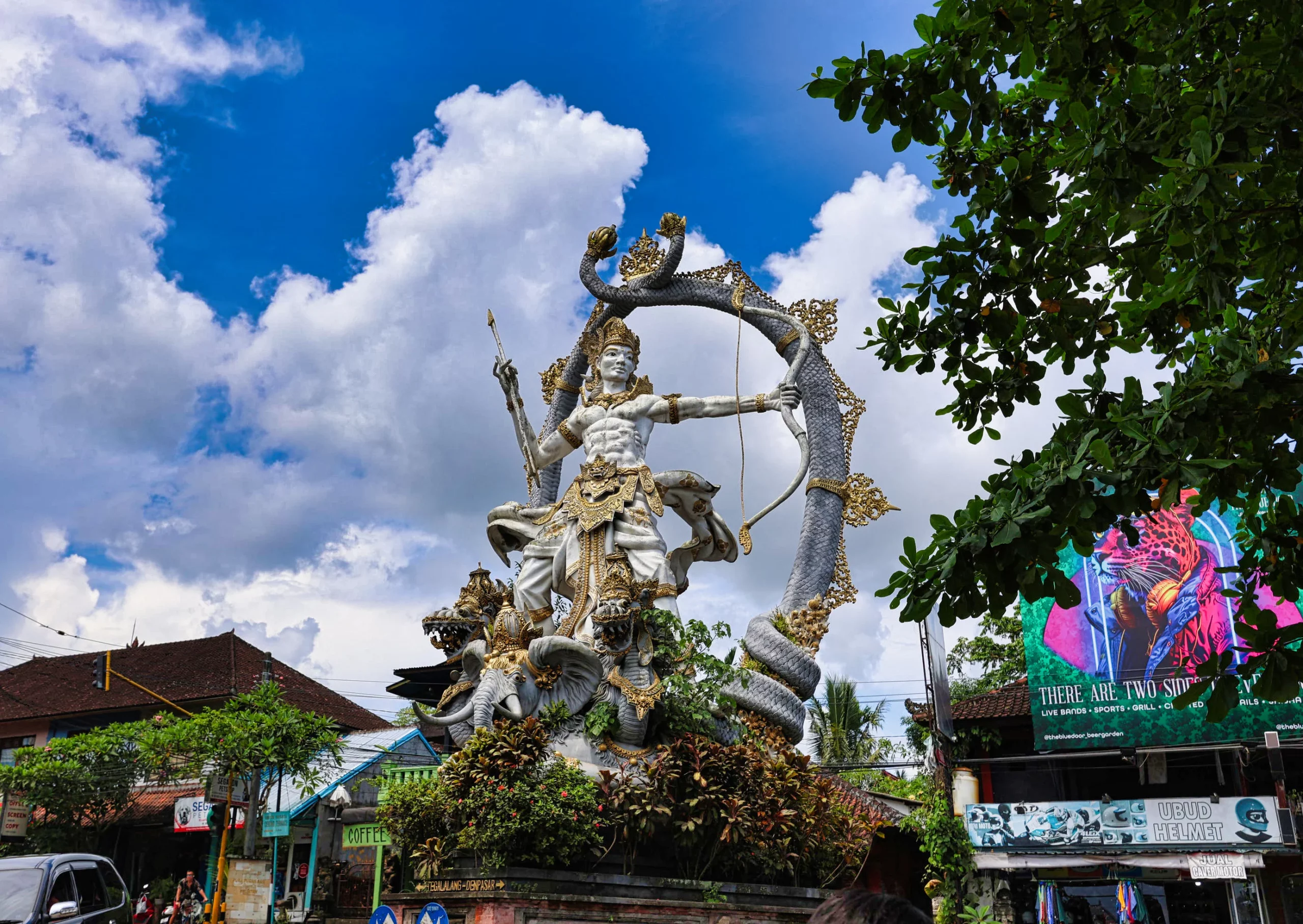 Arjuna statue near Maya Ubud Resort