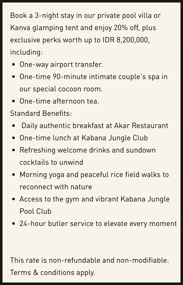 A delicious afternoon tea set served at K Club Ubud.