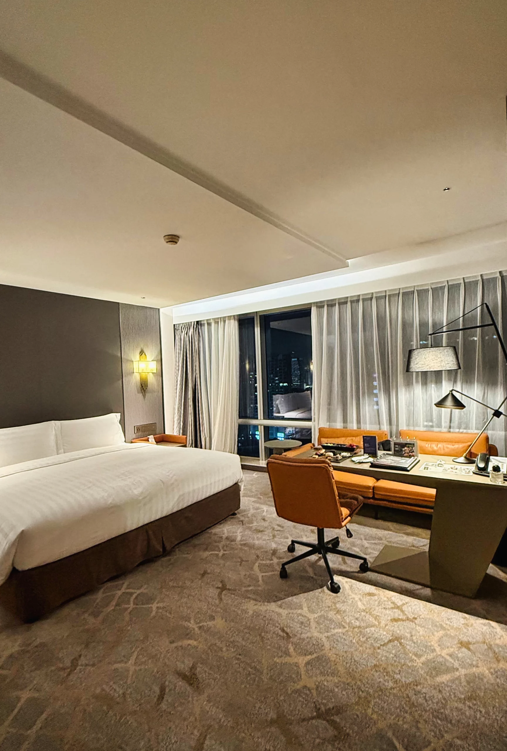 The comfortable sofa and sitting area in the room.