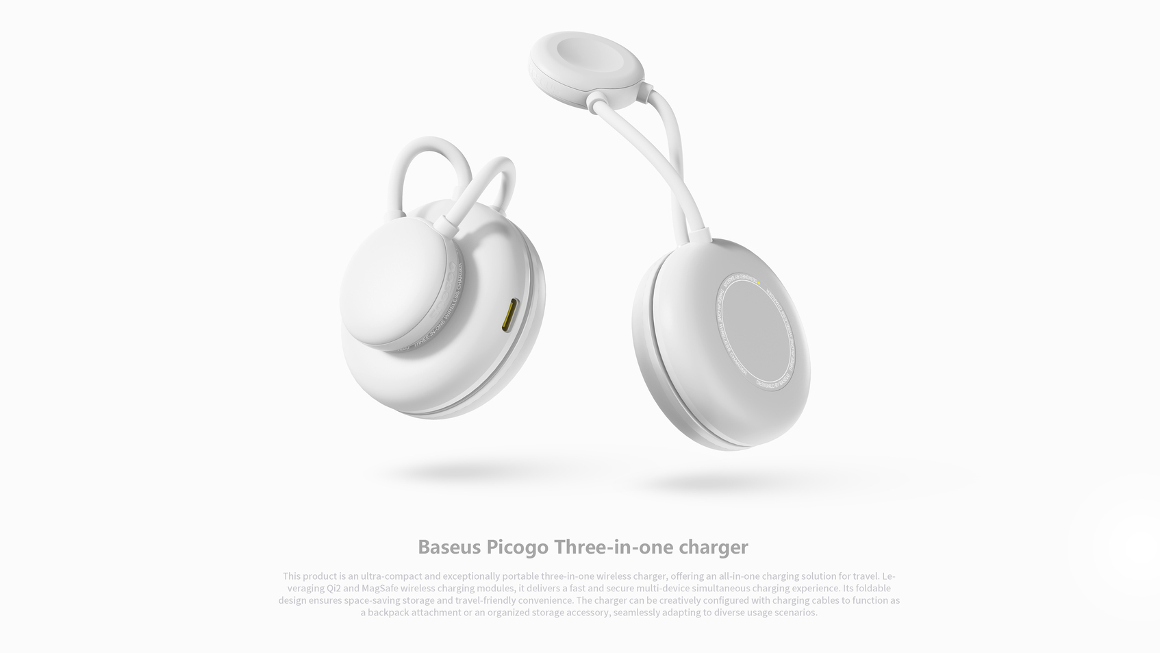 PicoGo AF11 Portable 3-in-1 Magnetic Wireless Charger -4