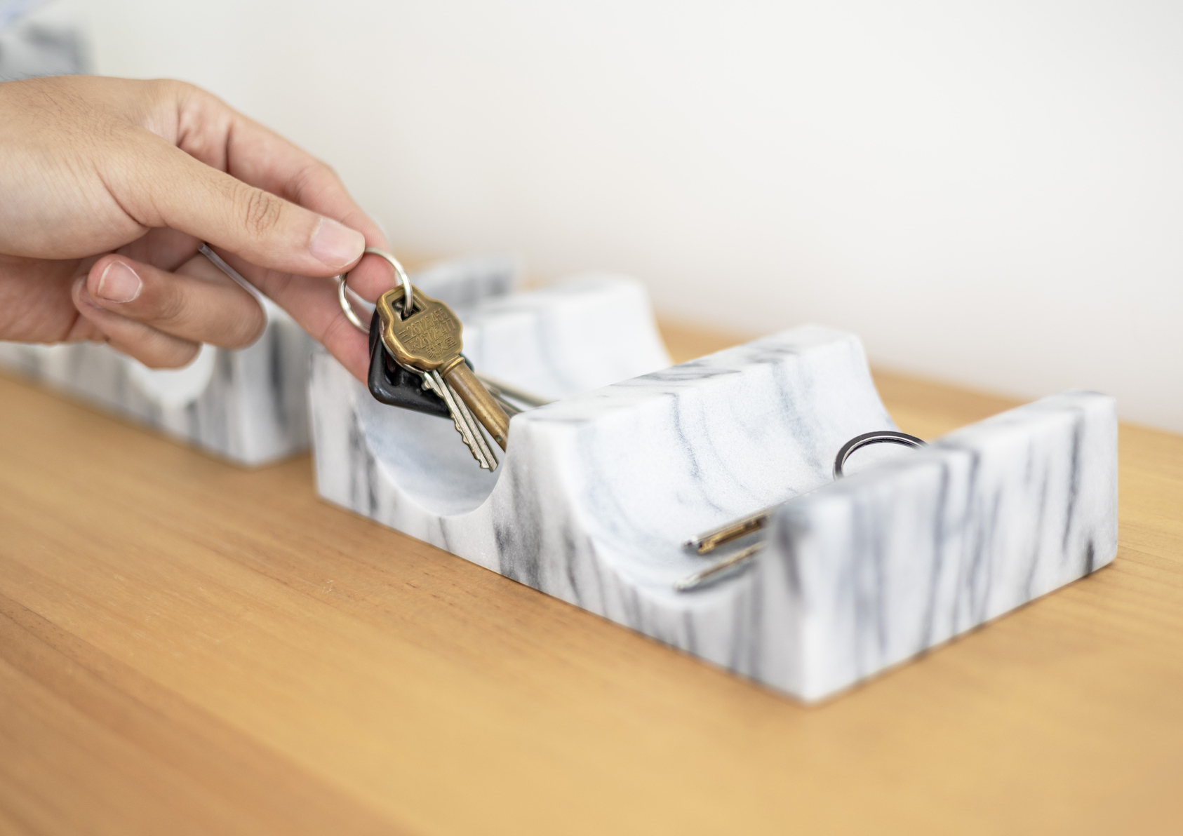 一方玄關 | 大理石玄關家具組-4