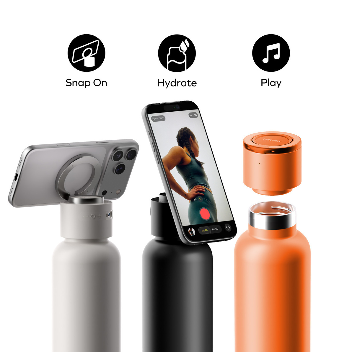 1-Vibe Bottle Magnetic Wireless Speaker Flask-2