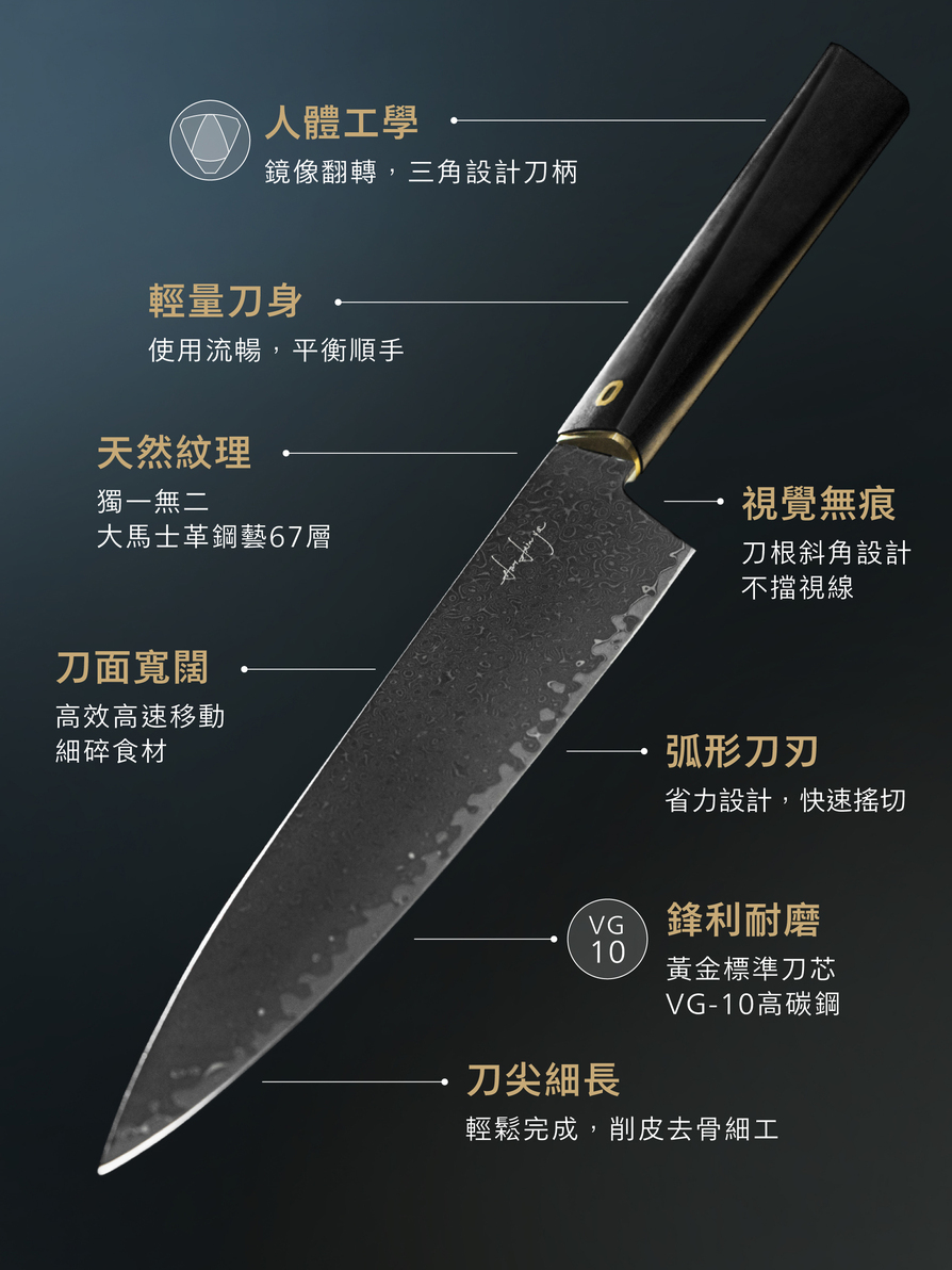 Flavor One大馬士革廚刀-3