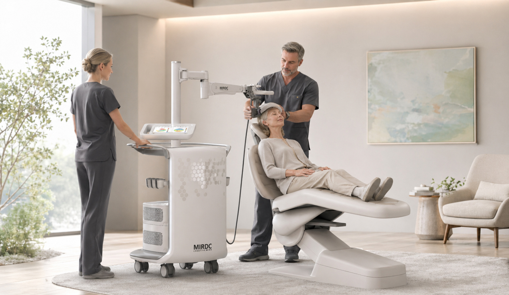Next generation rTMS repetitive transcranial magnetic stimulation system-1