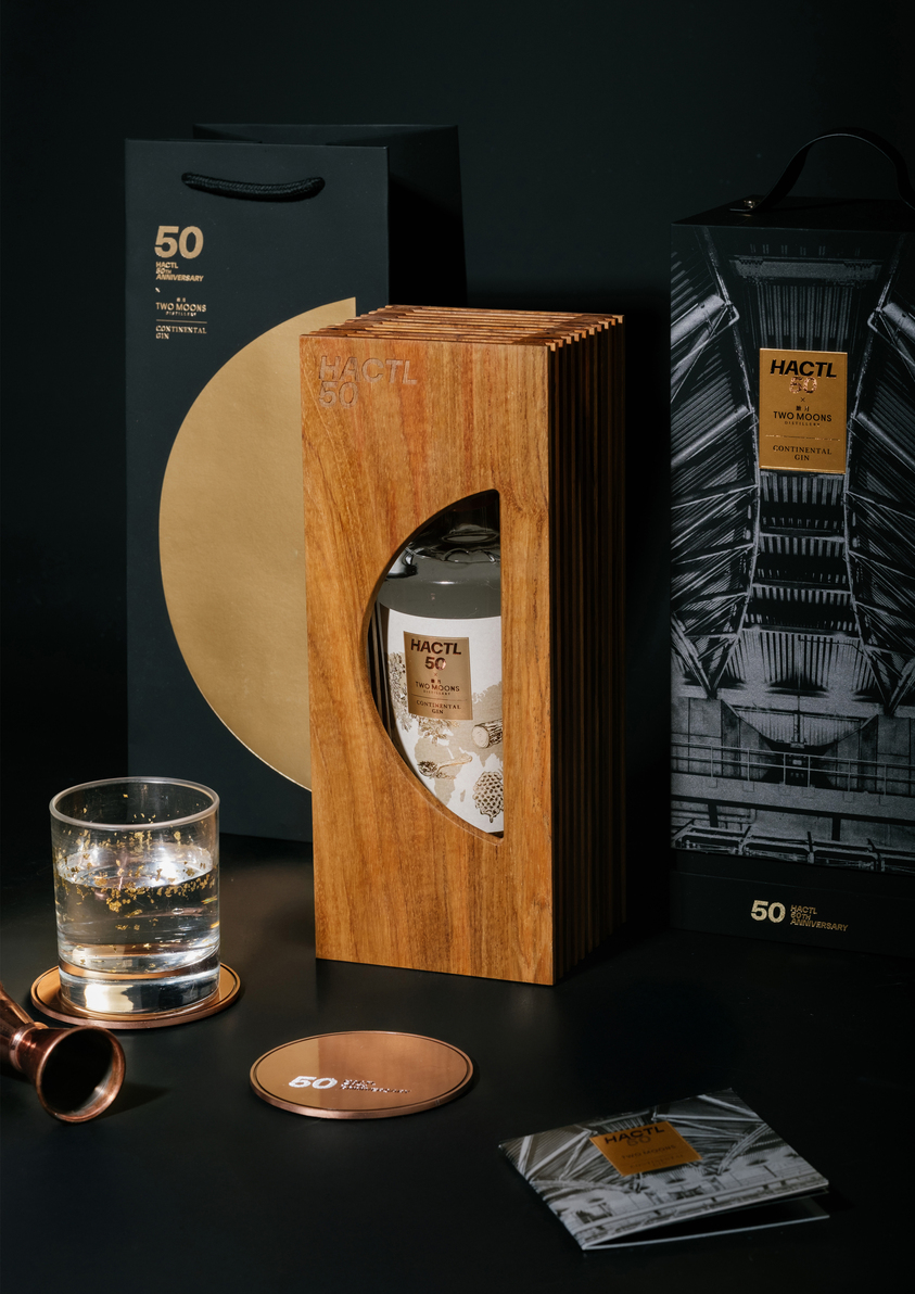Hactl 50th Anniversary Gift Set - Two Moons Commemorative Gin -1