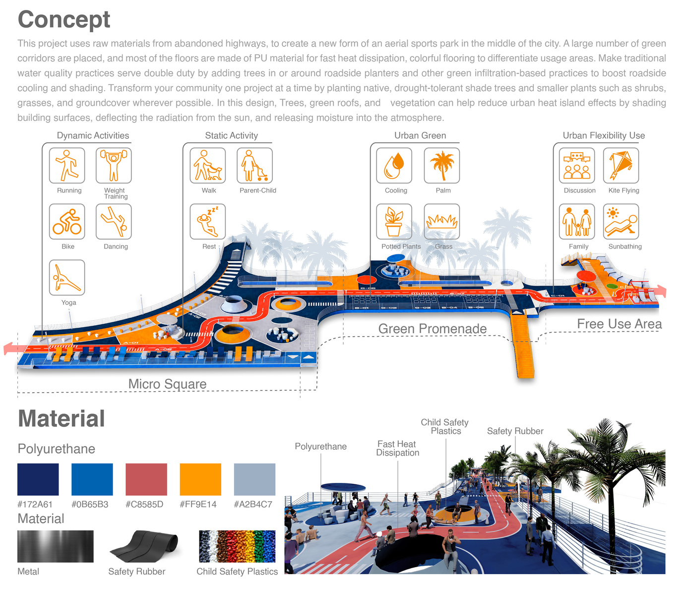 Urban Air Sports Park/ Community-Based Shared Sports Bridges-5