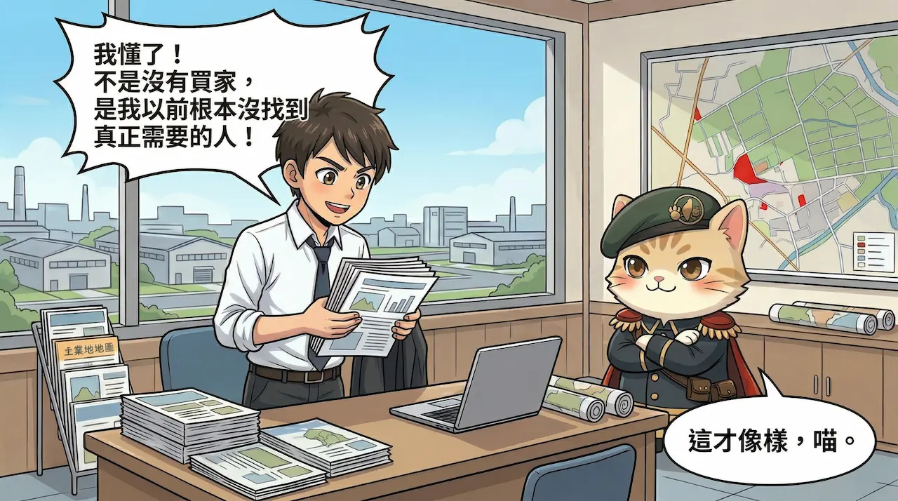 當需求被看見，原本賣不動的土地，才真正開始有了方向。