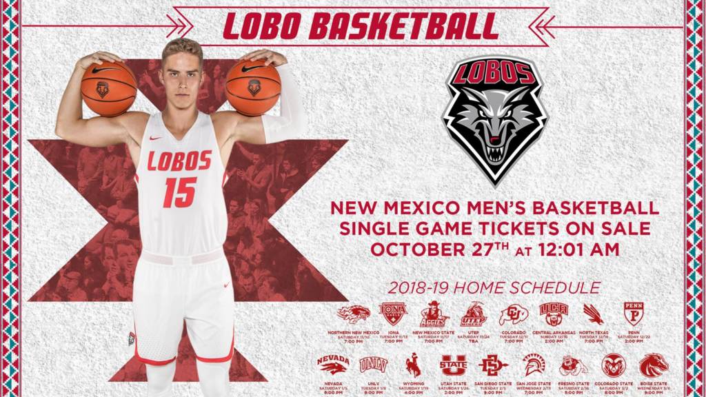 Lobo Basketball Single-Game Tickets To Go On Sale – University of New  Mexico Lobos athletics