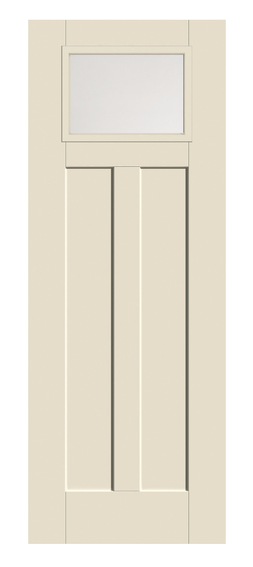 Craftsman 1/4 Lite 2 Panel Door