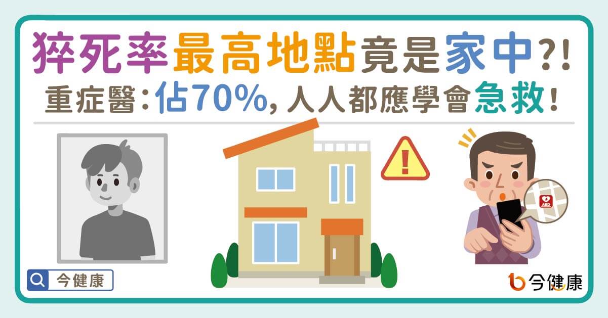 猝死率最高地點竟是家中?!重症醫：佔70%，人人都應學會急救！