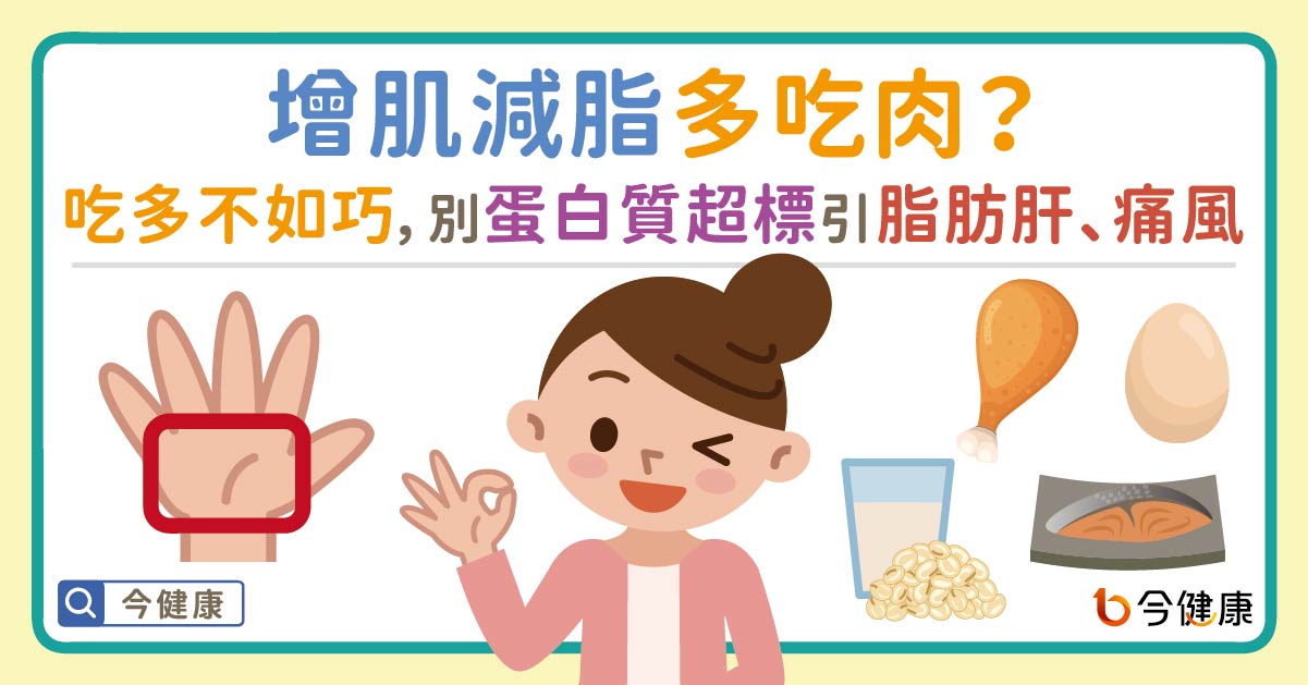 增肌減脂狂吃肉？當心蛋白質超標！營養師曝三迷思，吃錯小心脂肪肝、痛風、結石、肥胖找上門