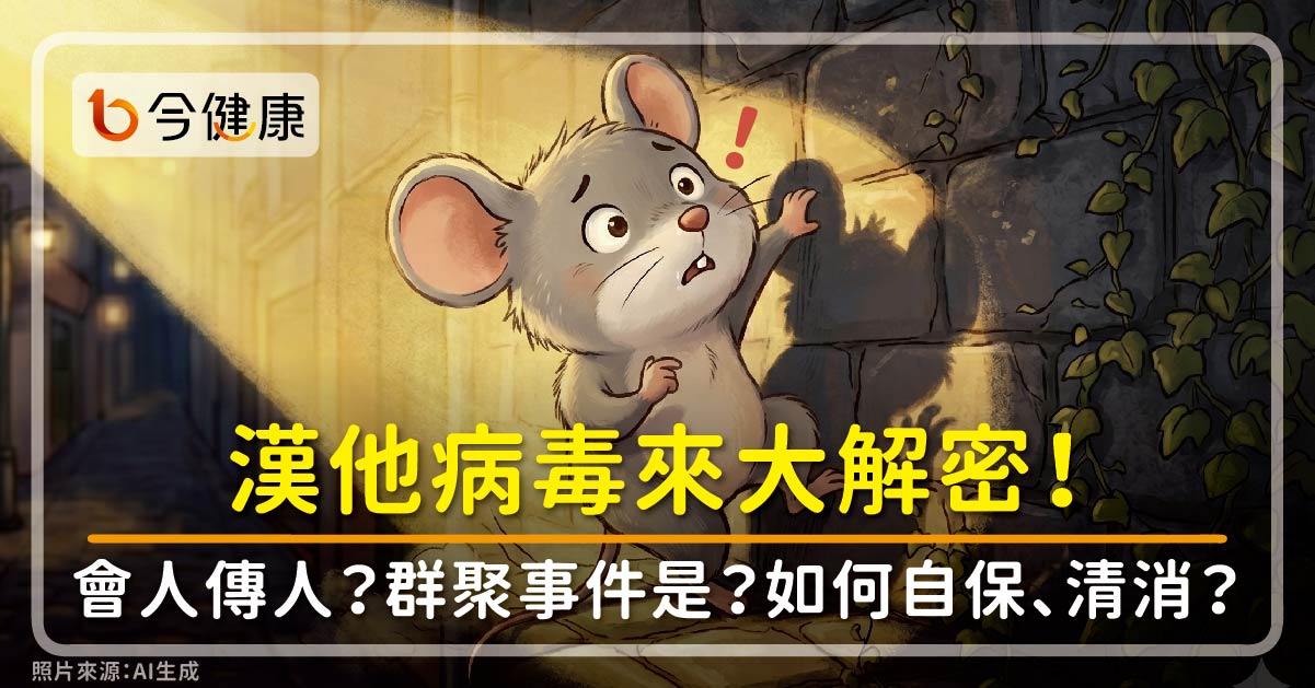 漢他病毒大解密！真的會人傳人？群聚事件怎回事？環境清消怎麼做？發現老鼠怎麼辦？疾管署詳解！