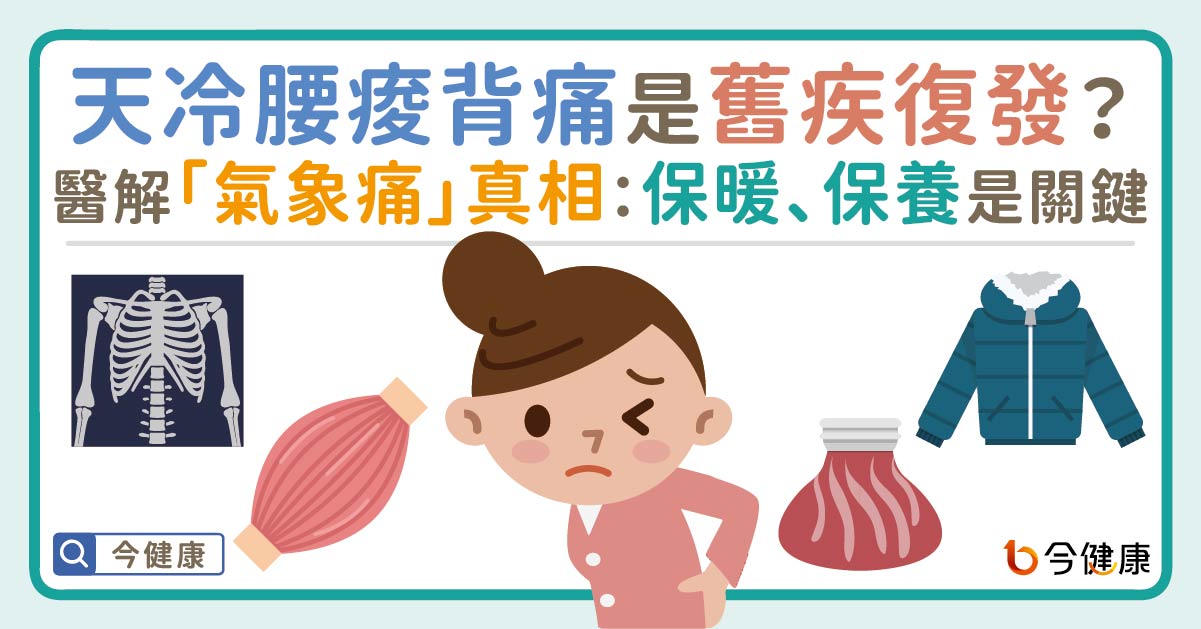 天冷腰痠背痛是舊疾復發？醫解「氣象痛」真相：保暖與保養是關鍵