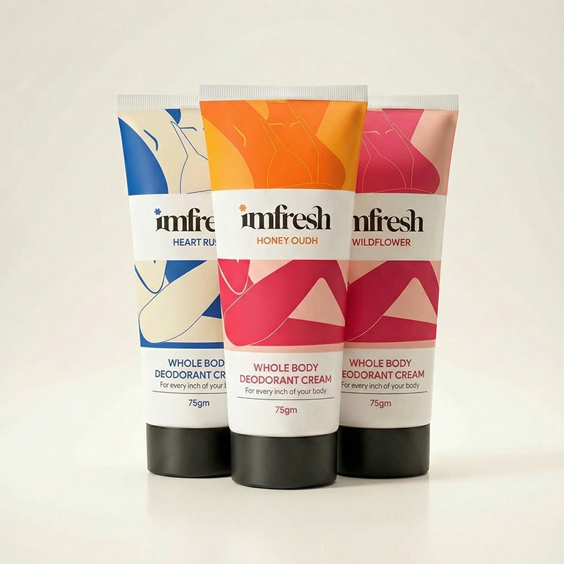 imfresh Cream (Wildflower + Heart Rush + Honey Oudh) | Pack of 3