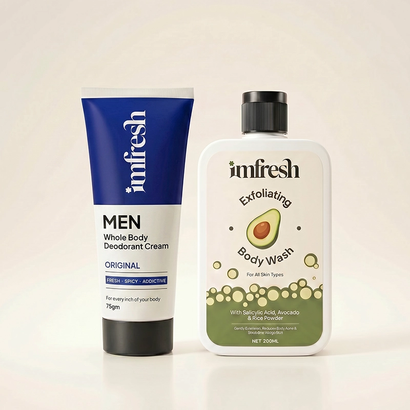 imfresh Men Deodorant Cream & Exfoliating Body Wash