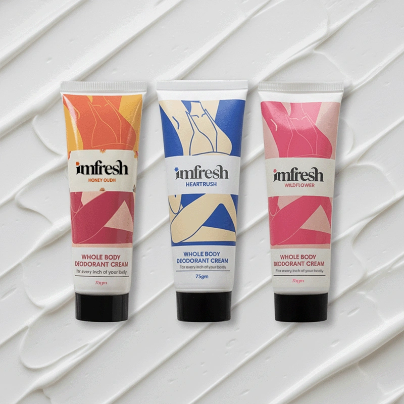 imfresh Cream (Wildflower + Heart Rush + Honey Oudh) | Pack of 3