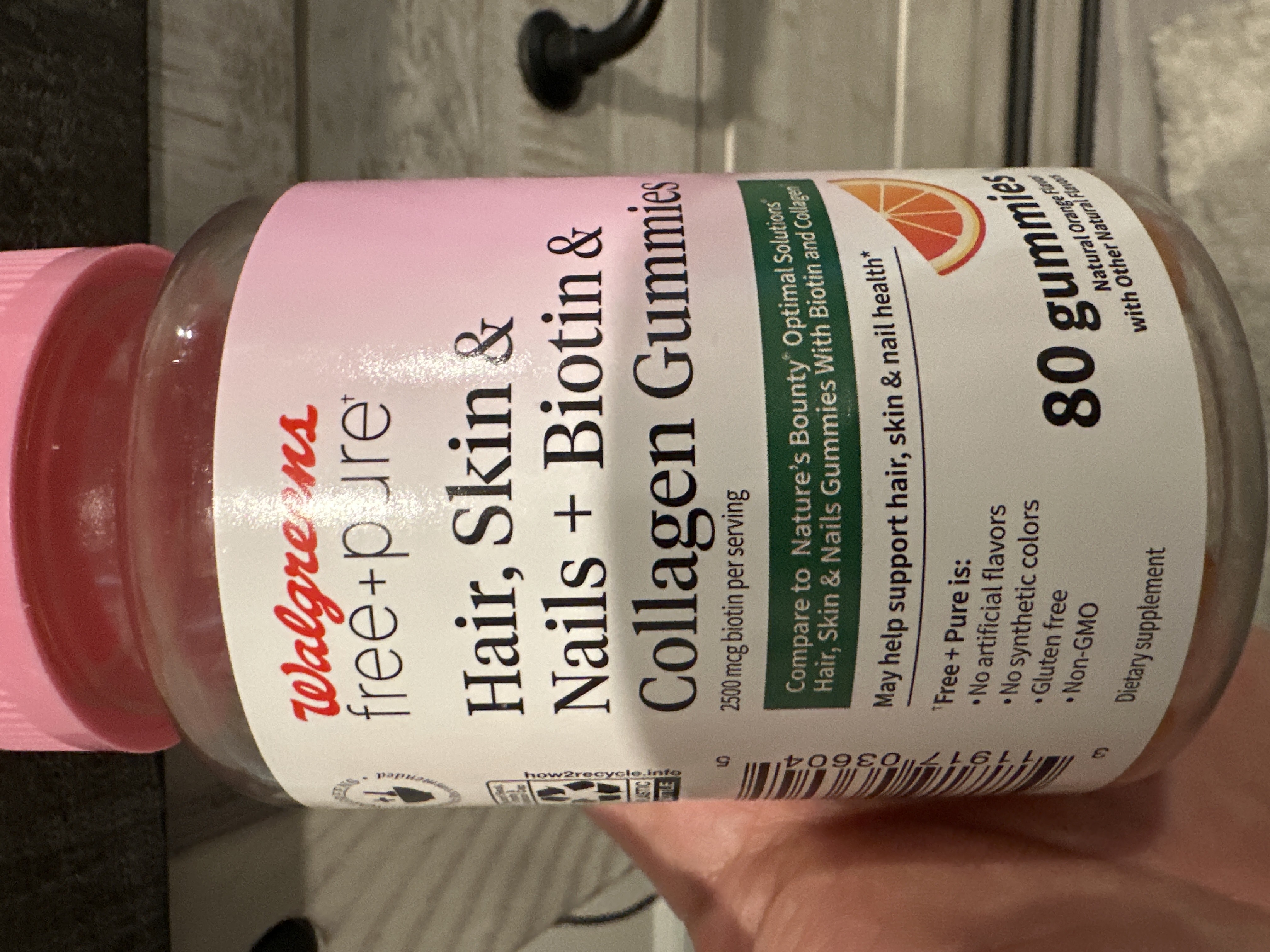 Walgreens Walgreens free+pure Hair, Skin & Nails + Biotin & Collagen Gummies