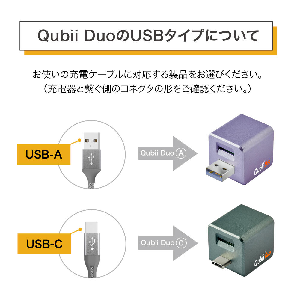 スマホ/家電/カメラQubii Duo   USB-A