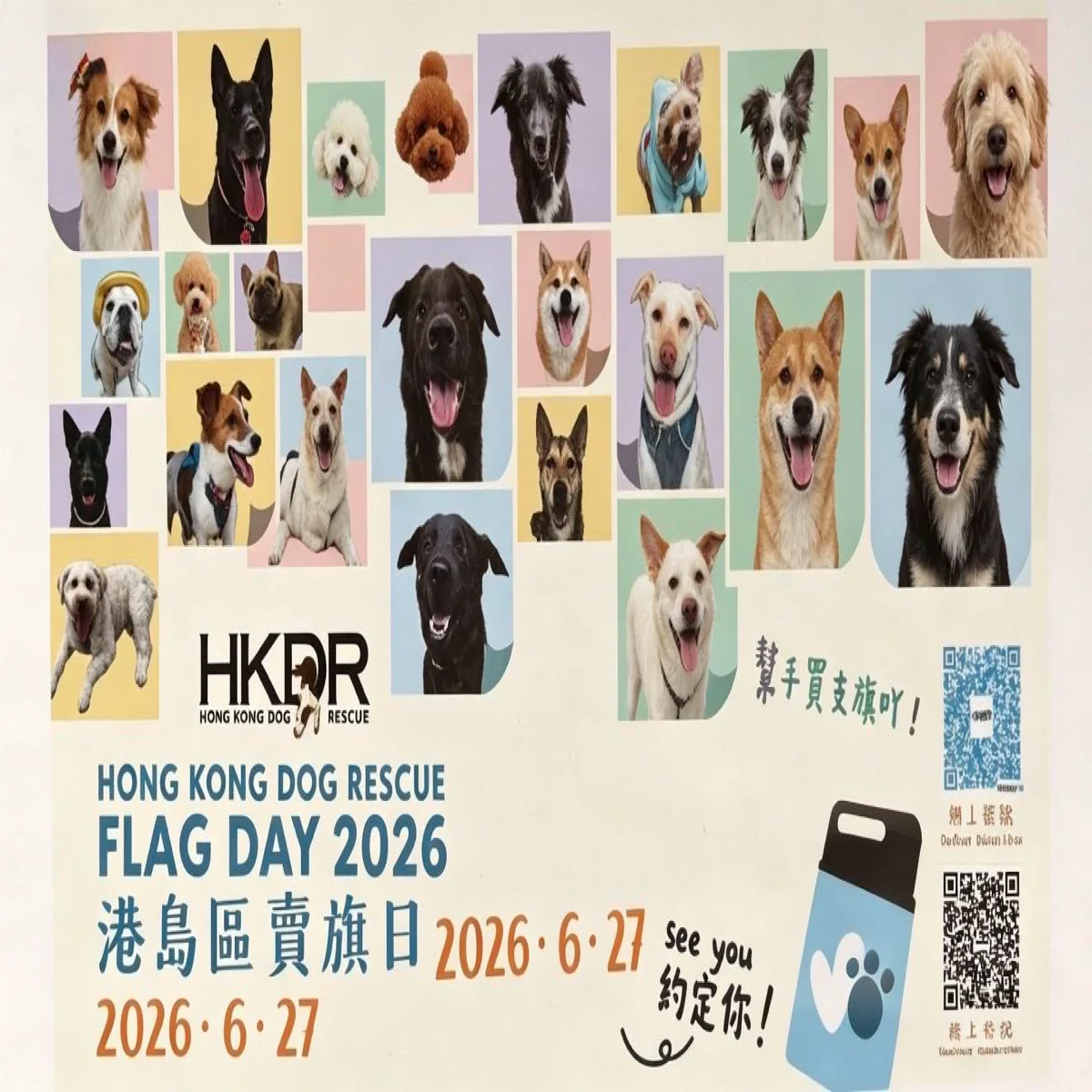 6.27 HKDR 港島區賣旗日！快啲報名啦！🐶