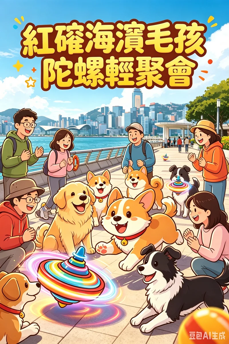 紅磡海濱毛孩陀螺輕聚會