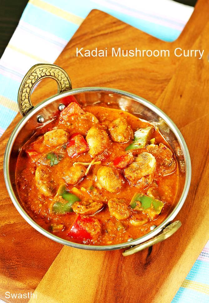 Kadai Mushroom curry