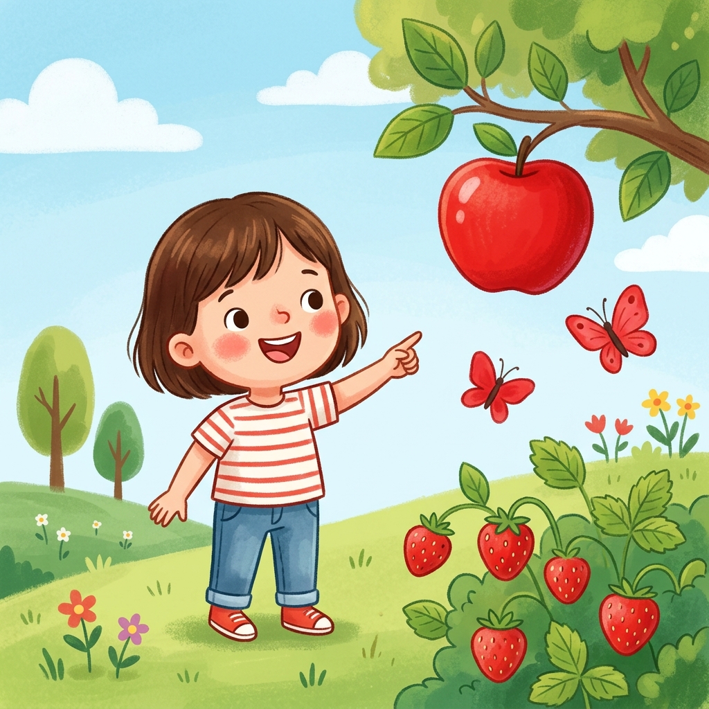 Illustration for I See Colors: I see red.