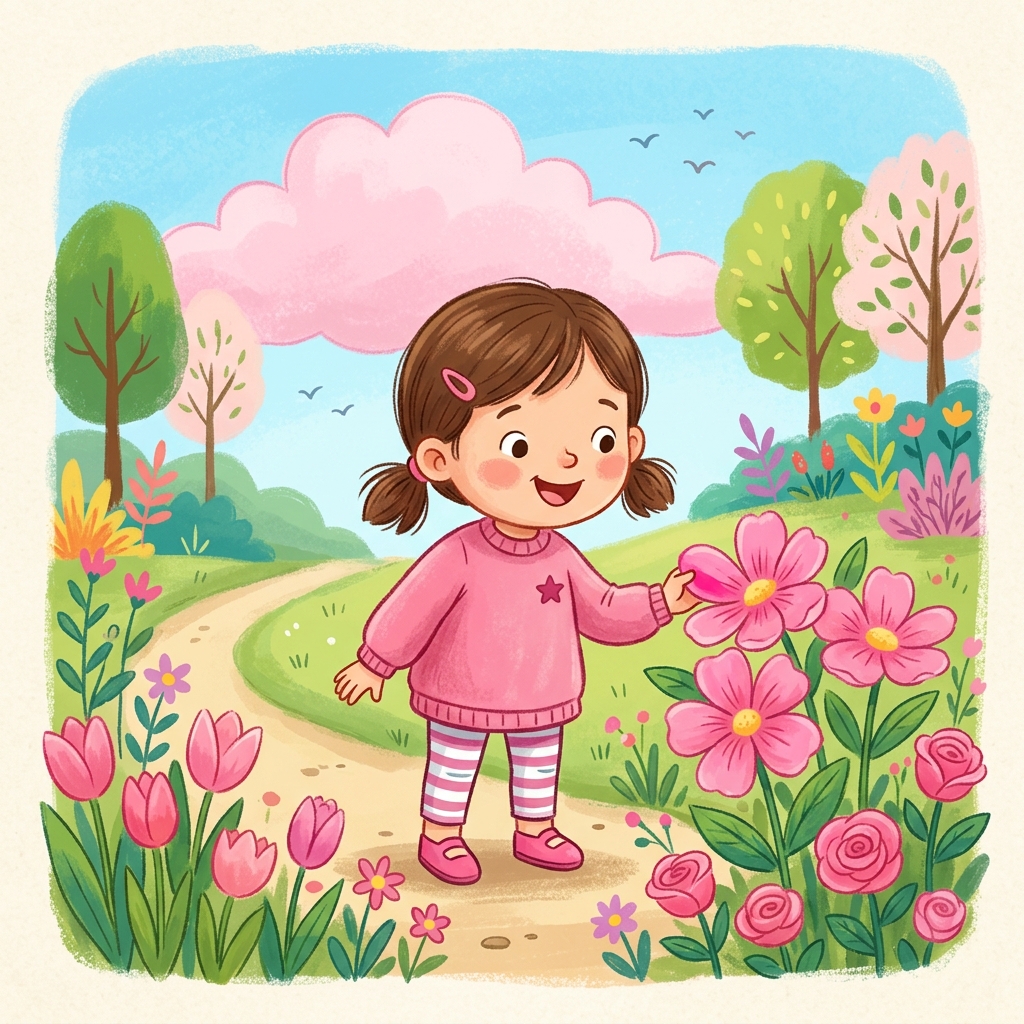 Illustration for I See Colors: I see pink.