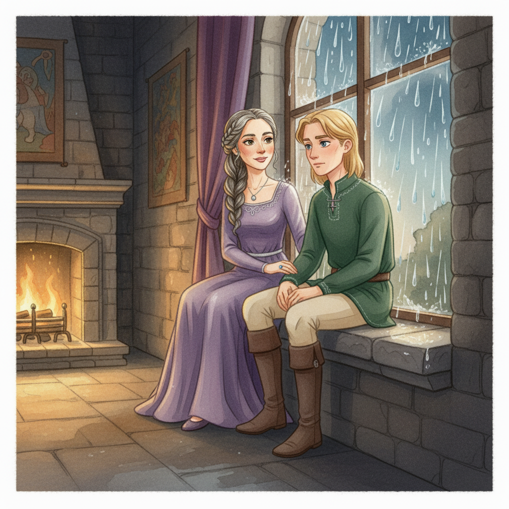 Illustration for The Princess and the Pea: So Frederick tried to stop looking. He threw himself into the daily life of the …
