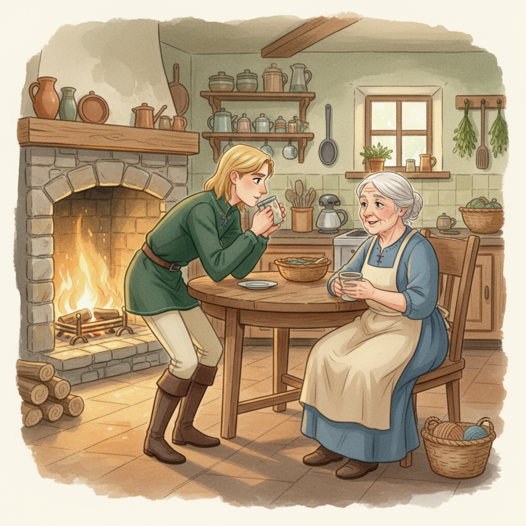 Illustration for The Princess and the Pea: He also spent time with the people of the kingdom in a way that no prince before…