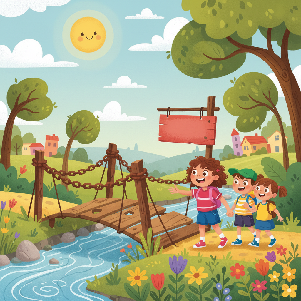 Illustration for The Broken Bridge