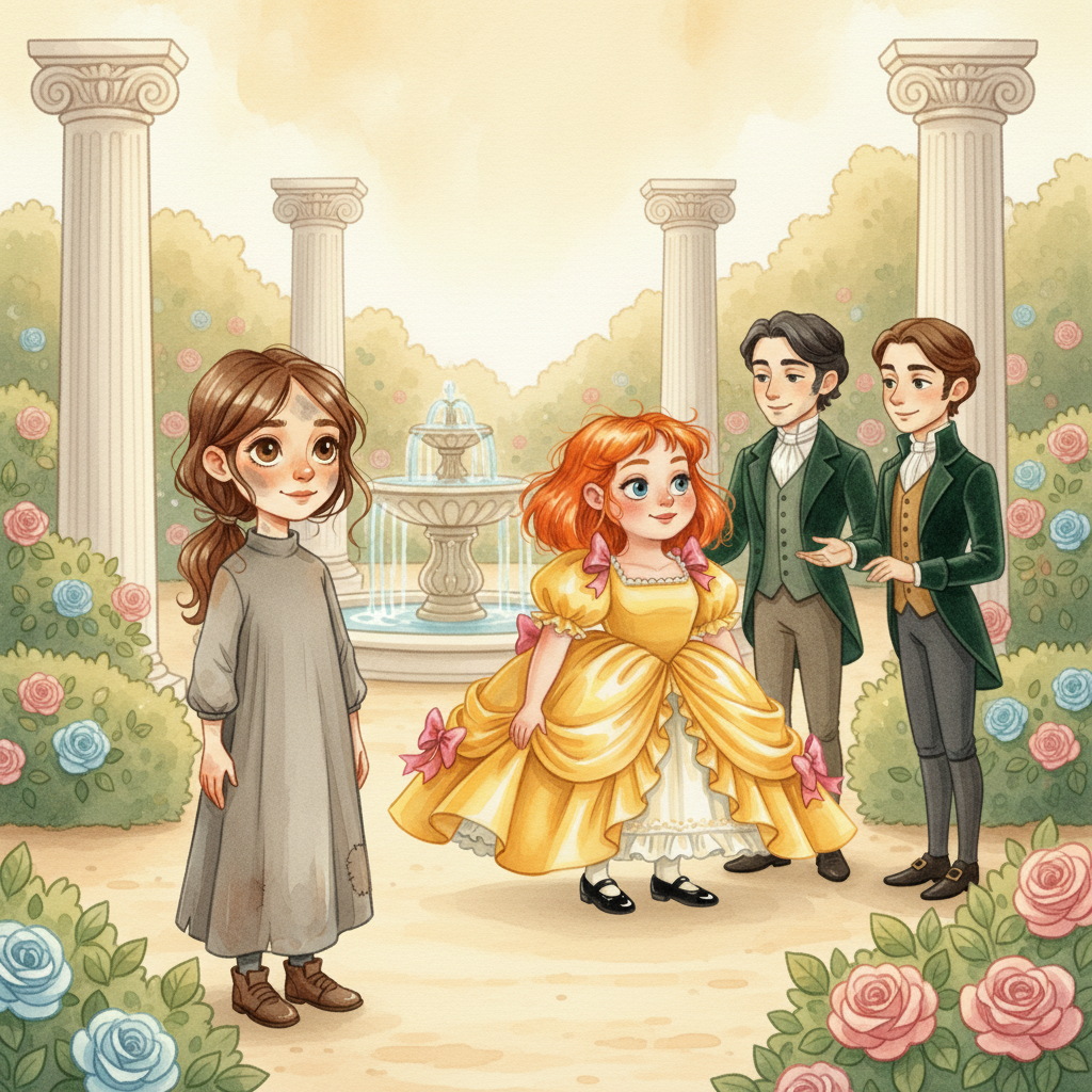 Illustration for Cinderella: She was even kind to her stepsisters, though this surprised people most of all. …
